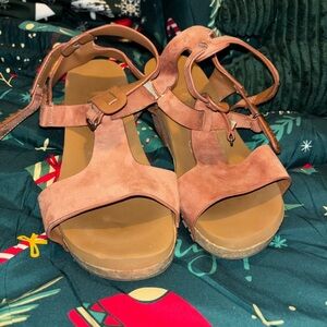 Gypsy Jazz Brown Wedge Sandals